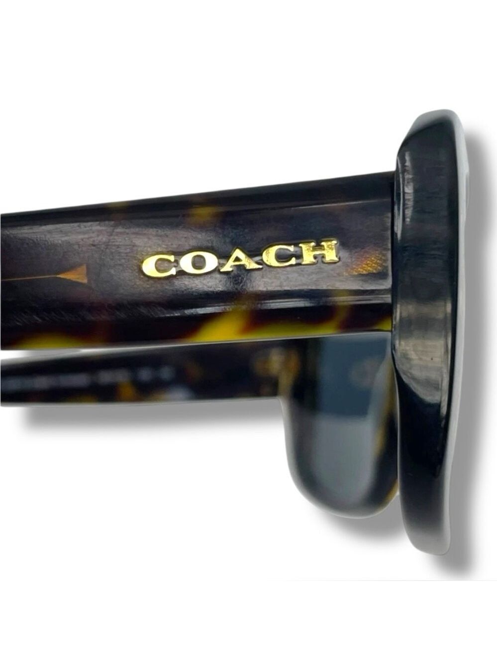 Coach HC8161 Celeste Dark Tortoise Oversized Square Sunglasses 55-18-135 - Picture 6 of 11
